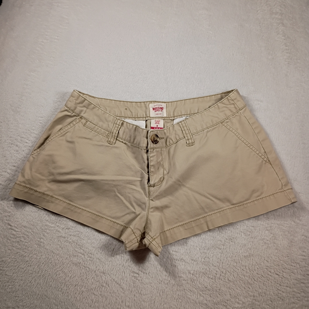 Mossimo Supply Co Khaki Shorts Womens Size 6 Tan Casual Chino Summer